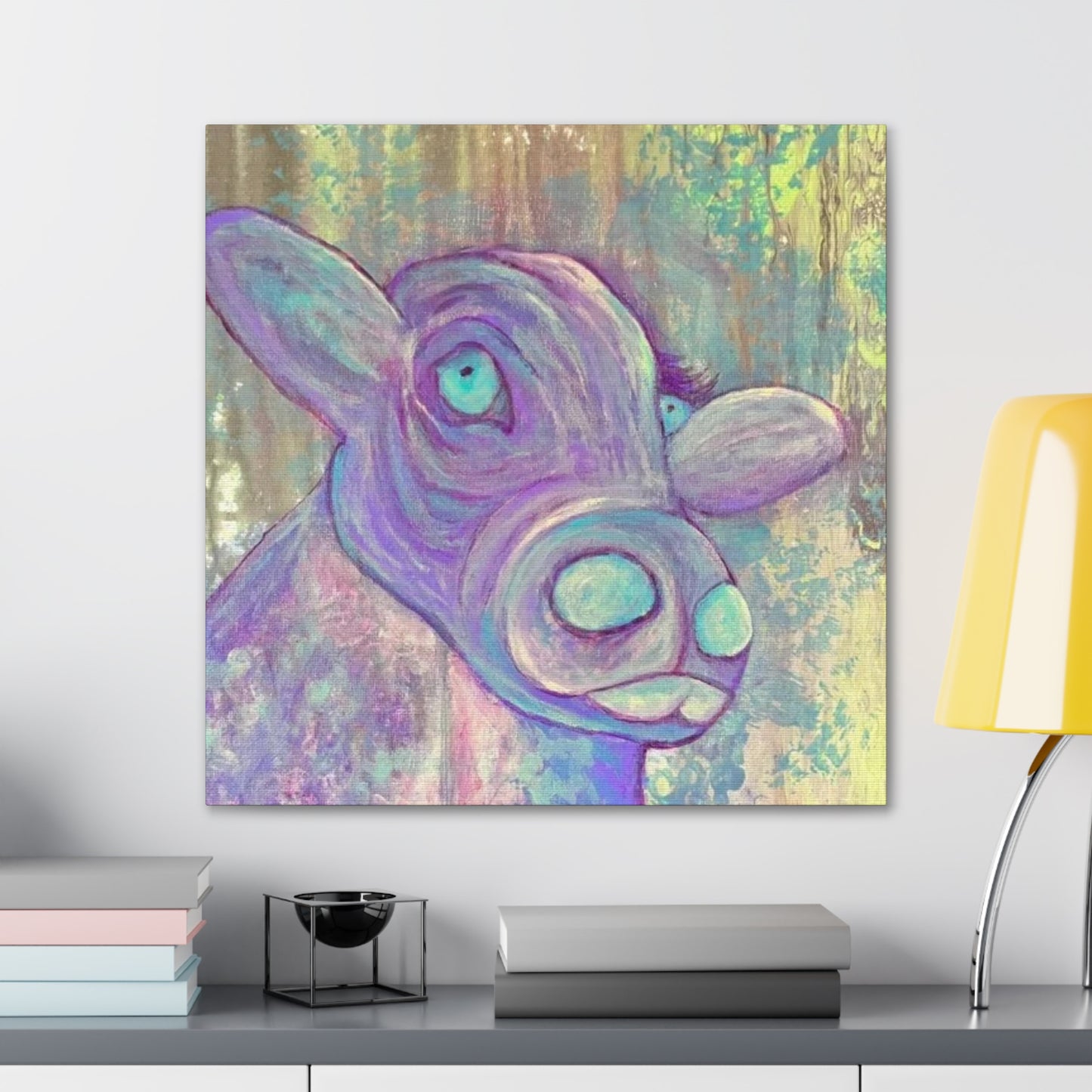 Purple Cow Painting