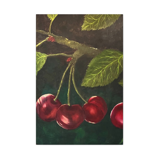 Black Cherries Painting