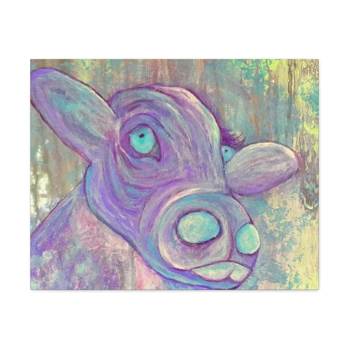 Purple Cow Painting