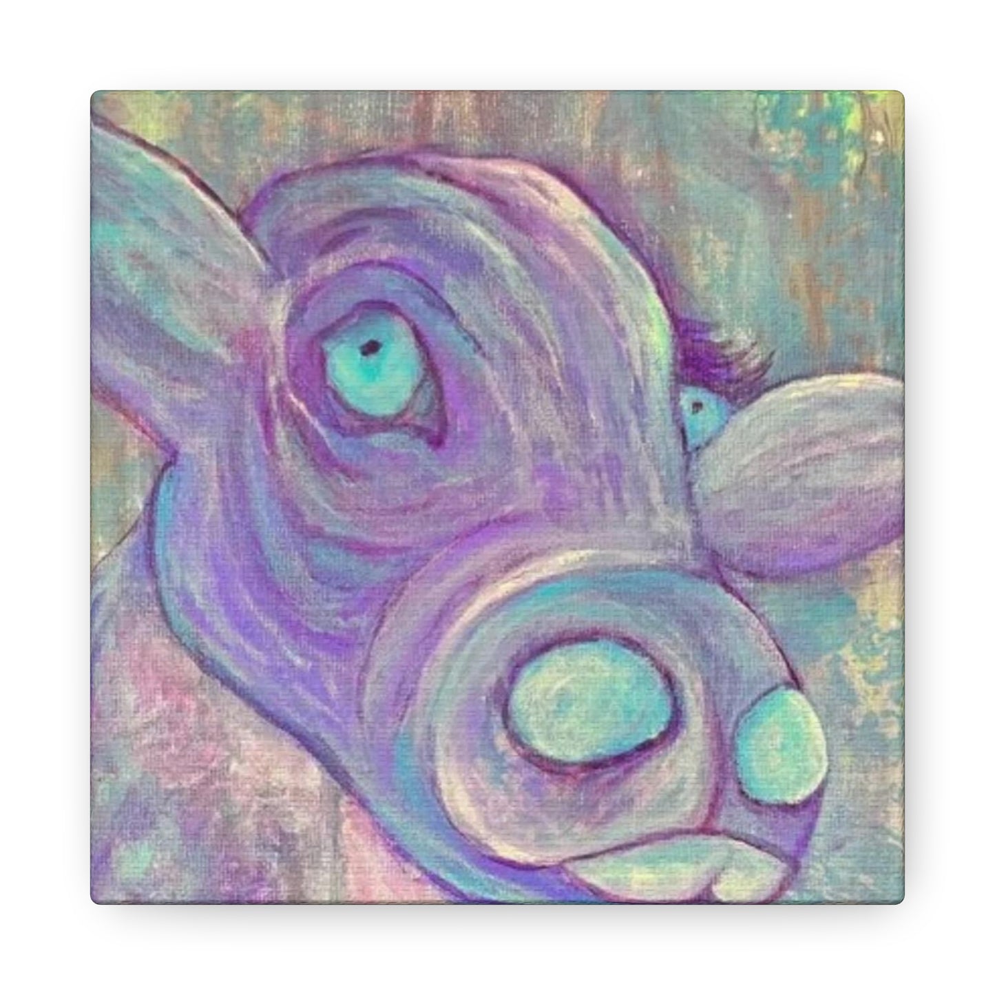 Purple Cow Painting