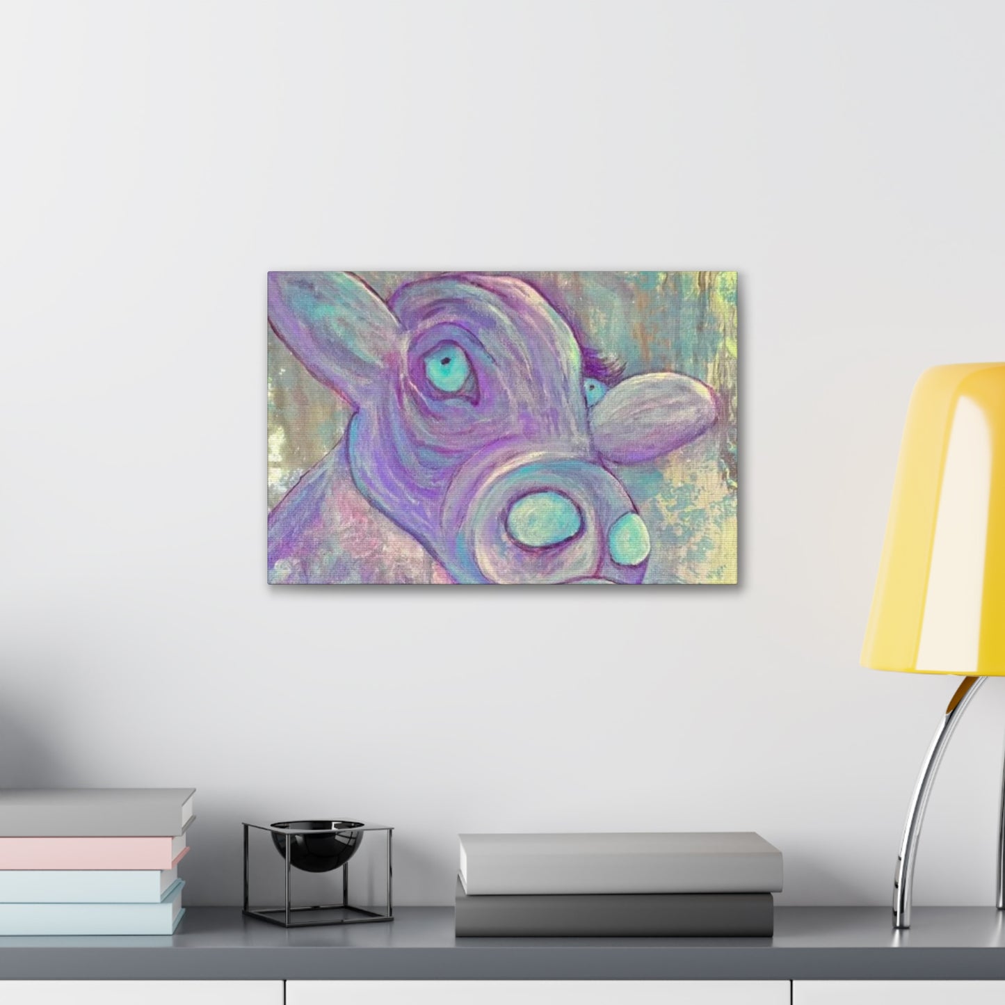 Purple Cow Painting