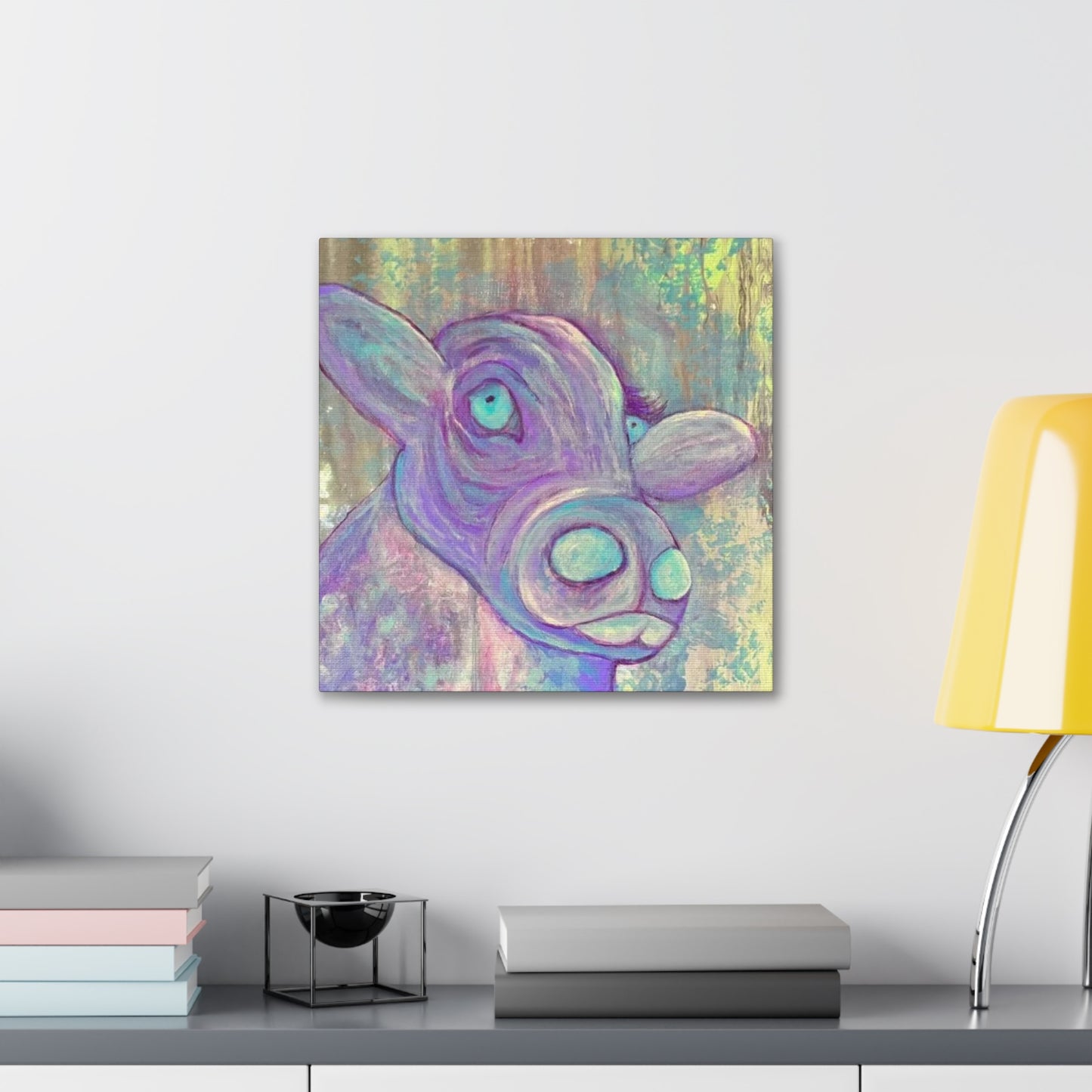 Purple Cow Painting