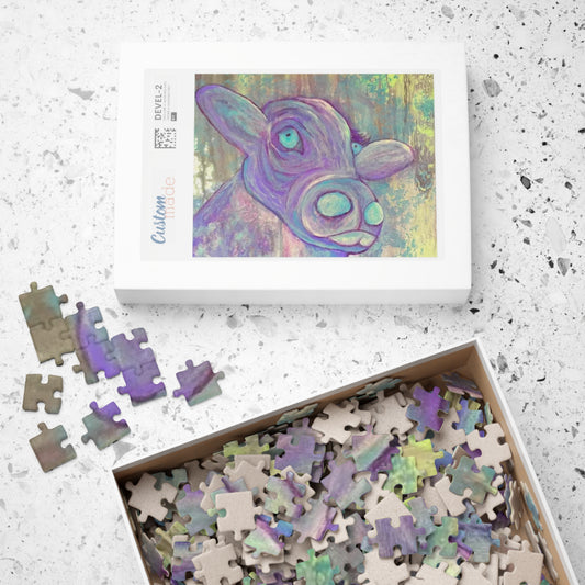 Purple Cow Puzzle (110, 252, 500, 1014-piece)