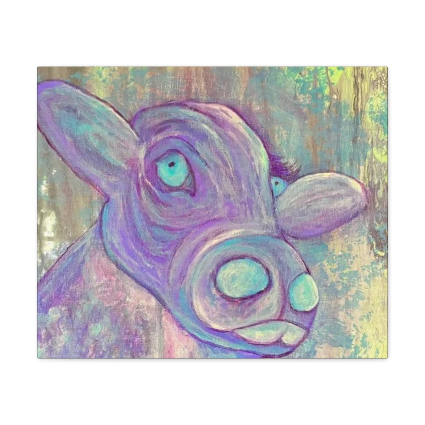 Purple Cow Painting