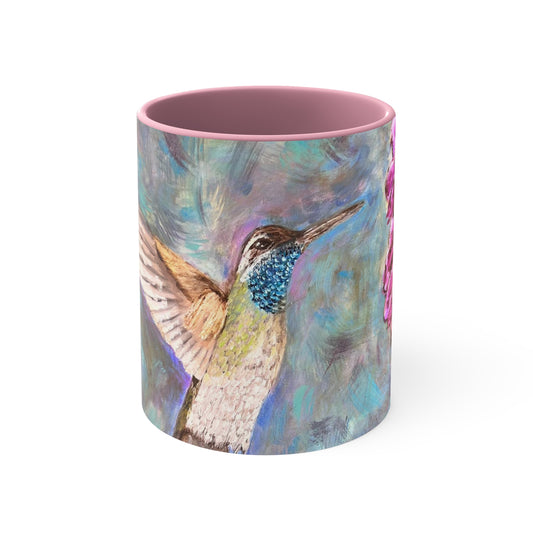 Hummingbird & Wisteria Coffee Mug, 11oz