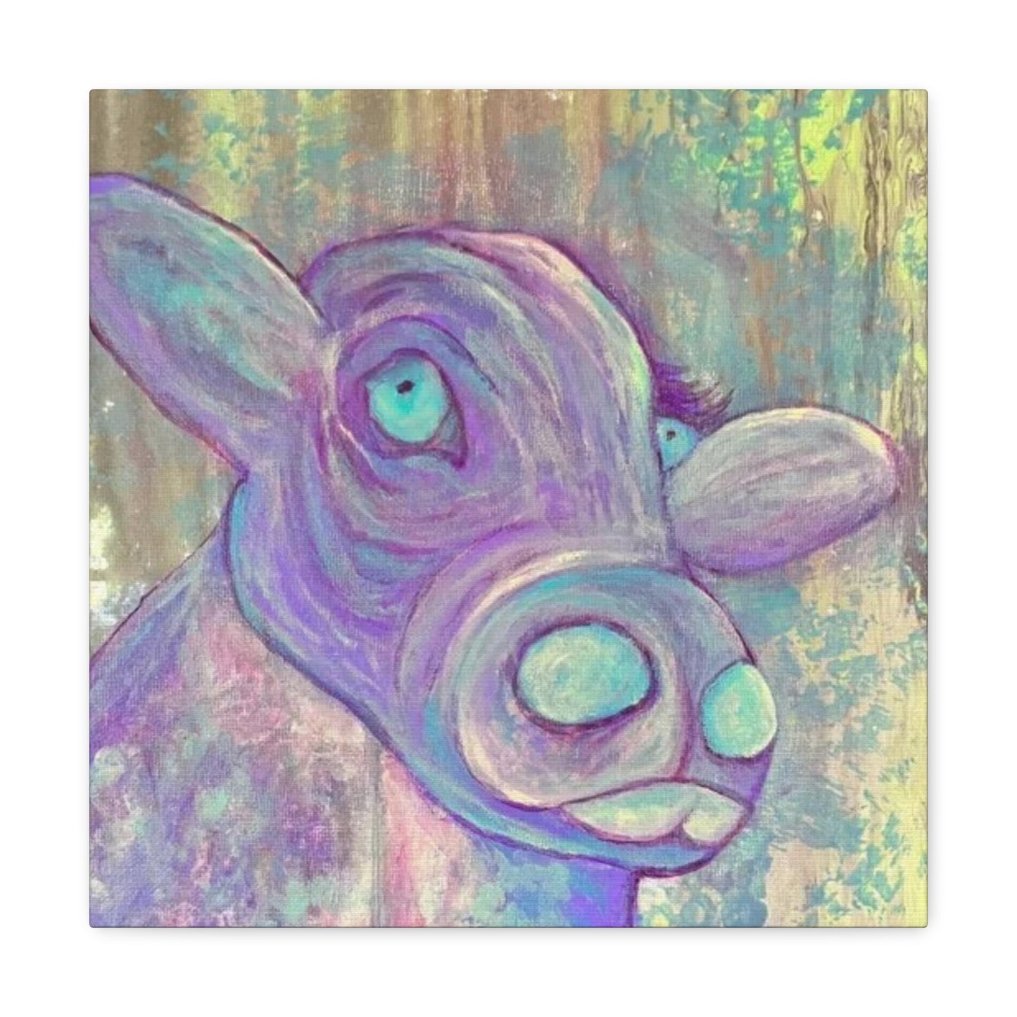 Purple Cow Painting