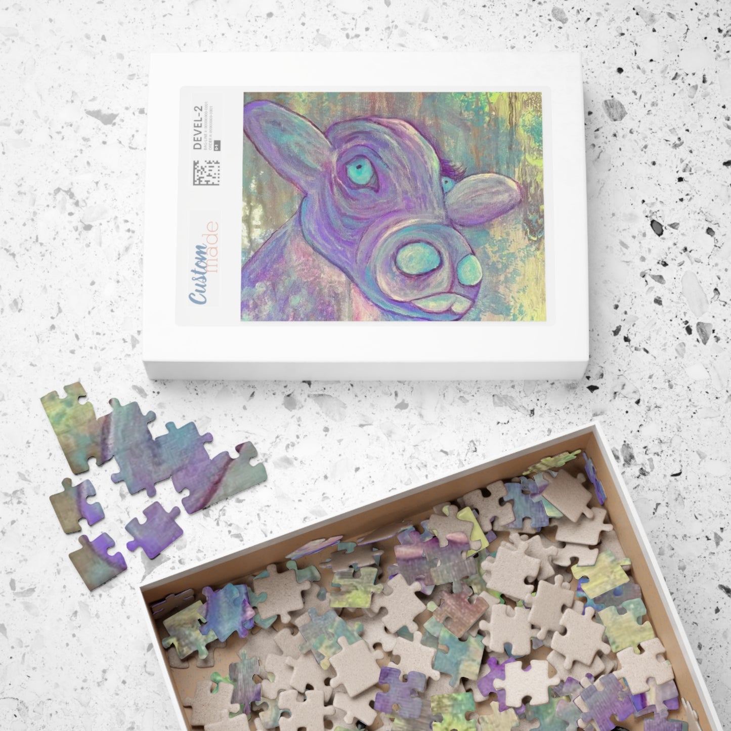 Purple Cow Puzzle (110, 252, 500, 1014-piece)