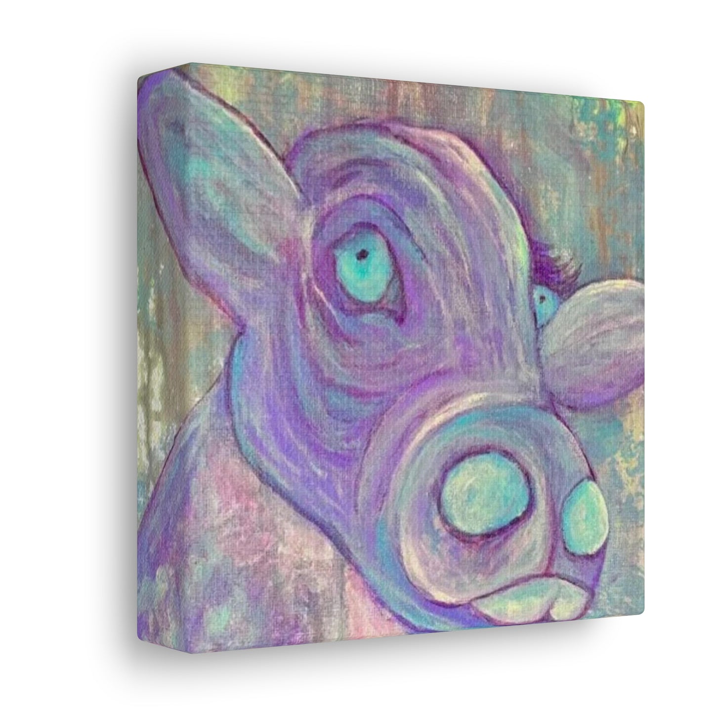 Purple Cow Painting