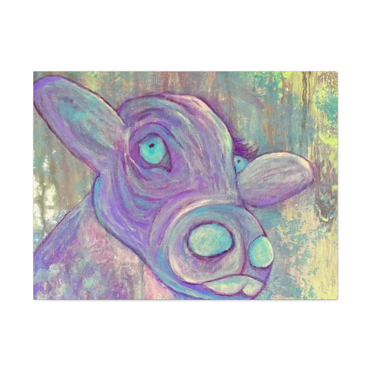 Purple Cow Painting