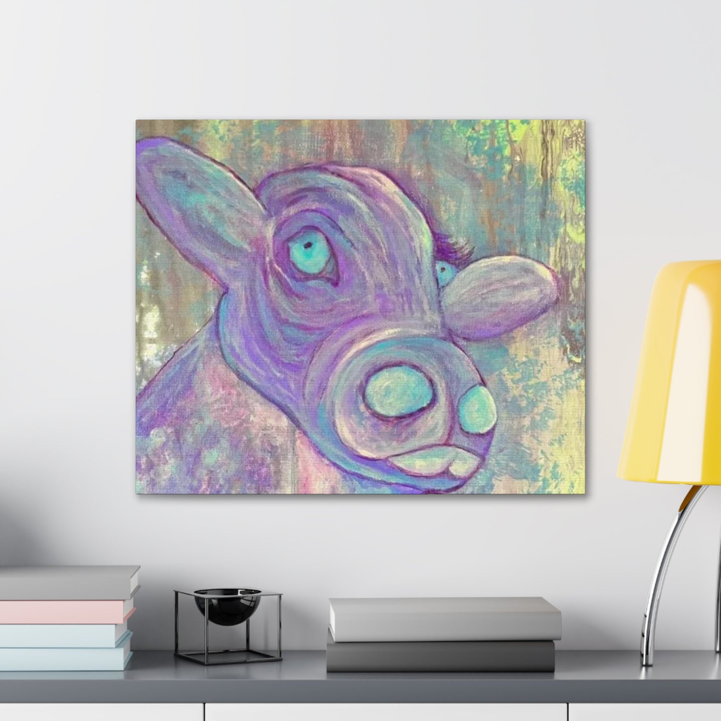 Purple Cow Painting