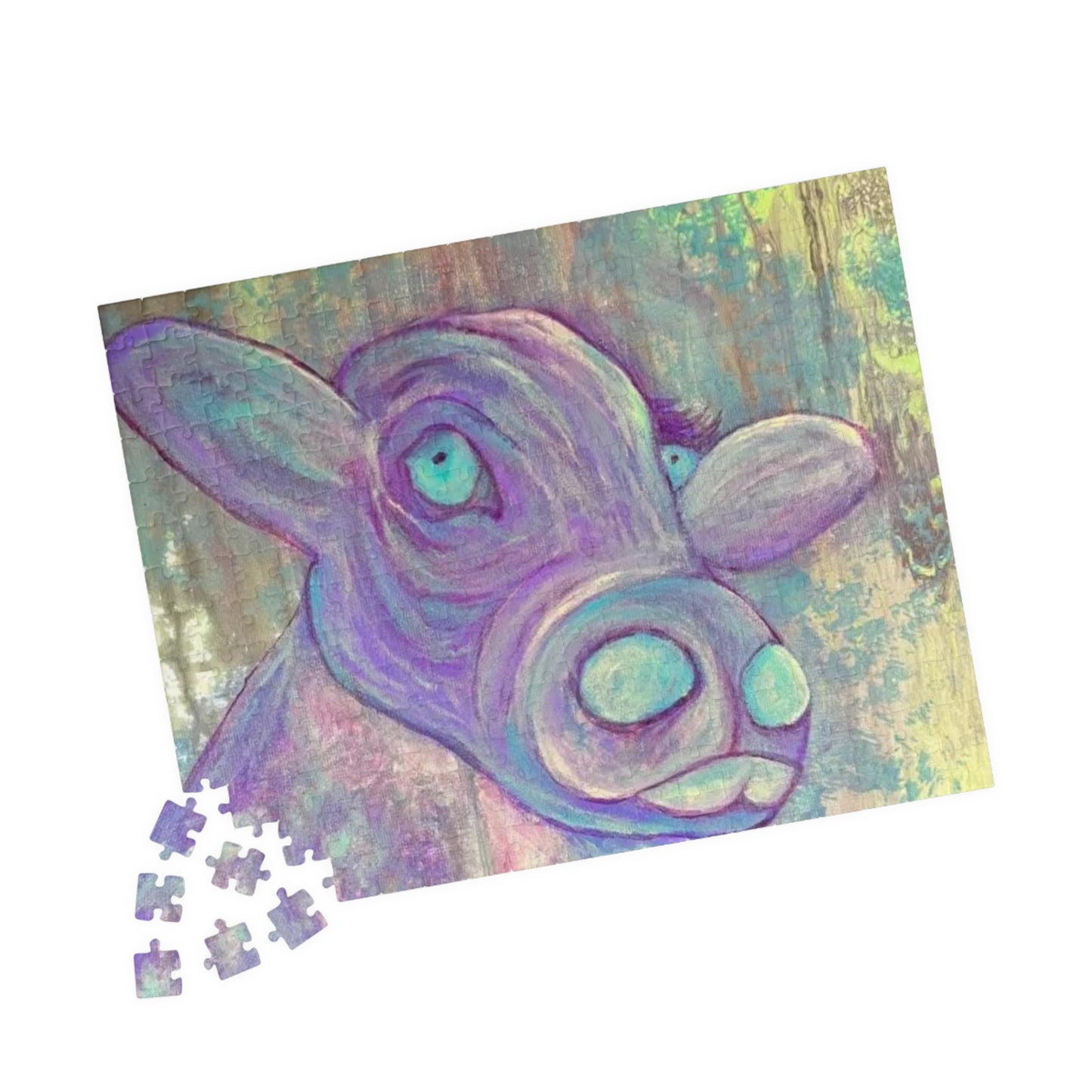 Purple Cow Puzzle (110, 252, 500, 1014-piece)