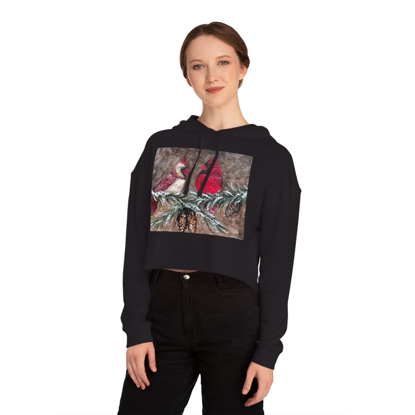 Women’s Cardinals Cropped Hooded Sweatshirt