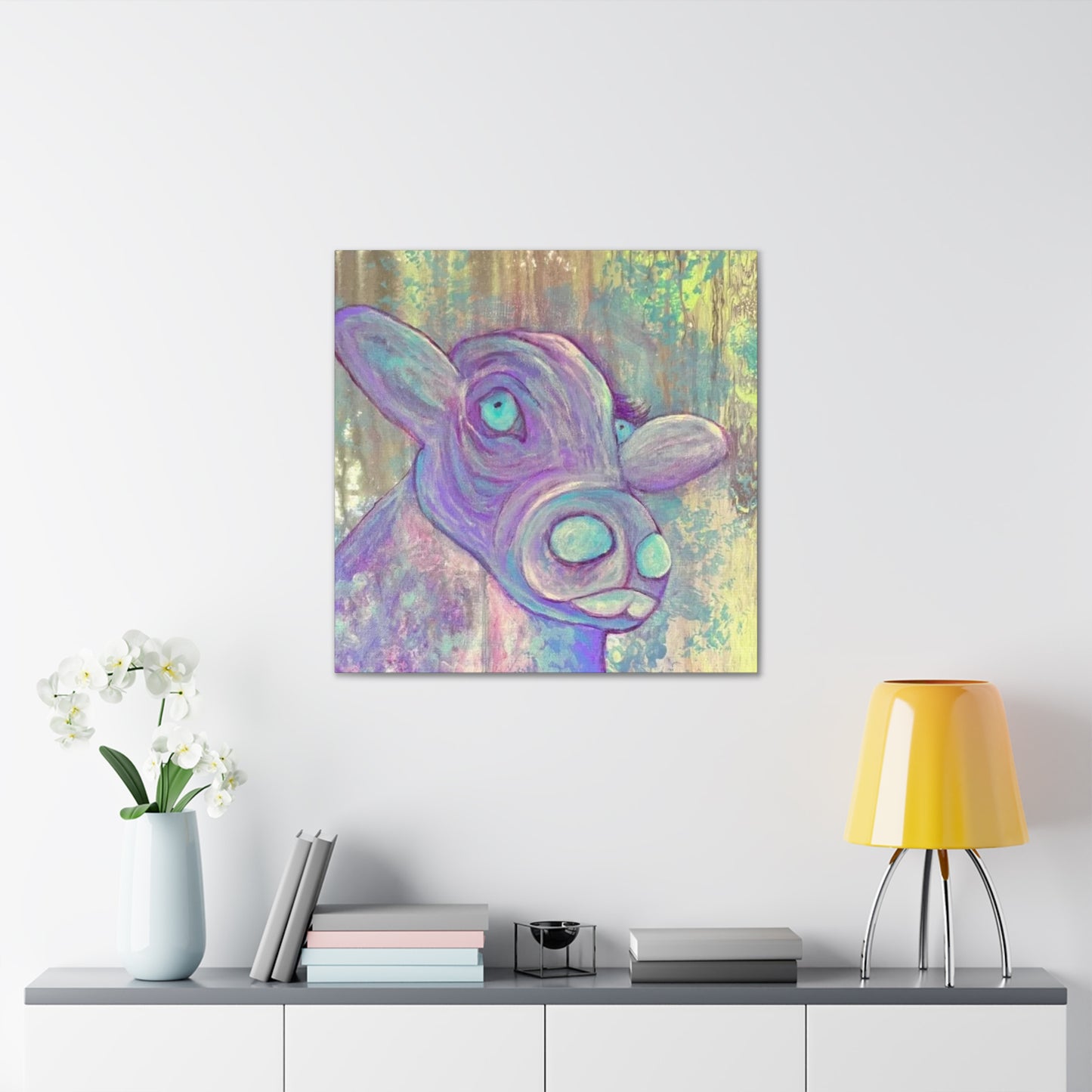 Purple Cow Painting