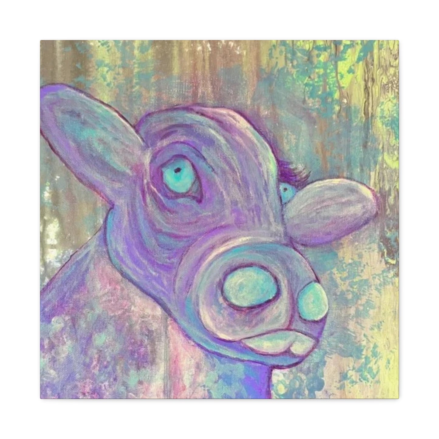 Purple Cow Painting