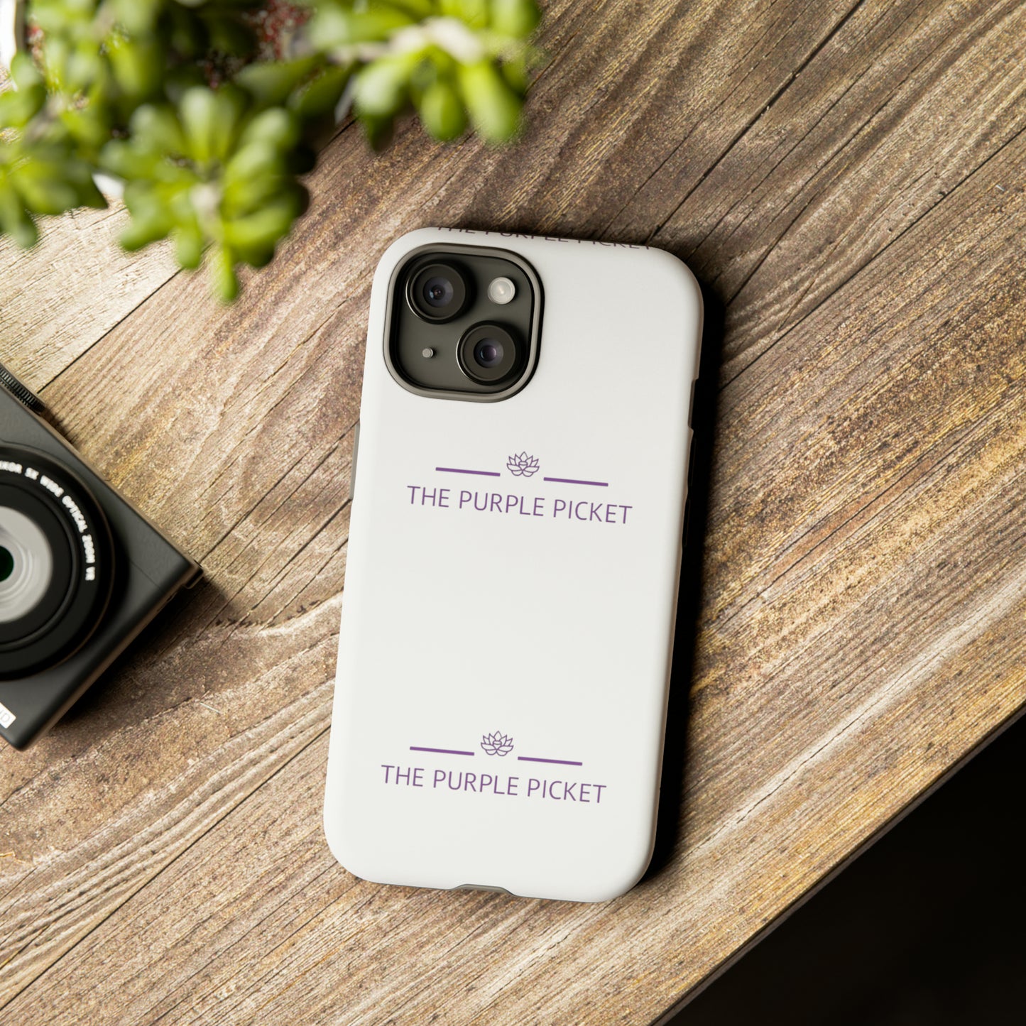 The Purple Picket Phone Case