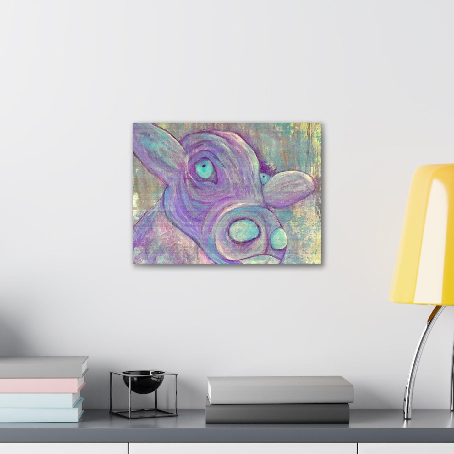 Purple Cow Painting