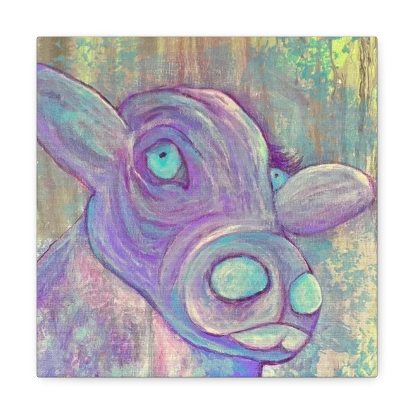 Purple Cow Painting