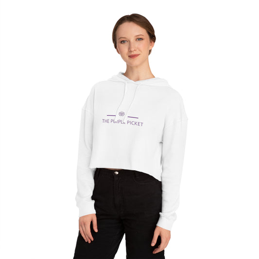 he Purple Picket Women’s Cropped Hooded Sweatshirt