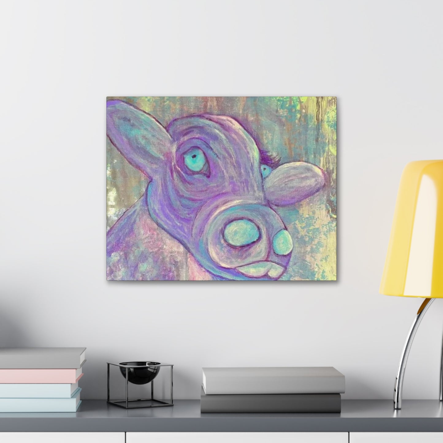 Purple Cow Painting