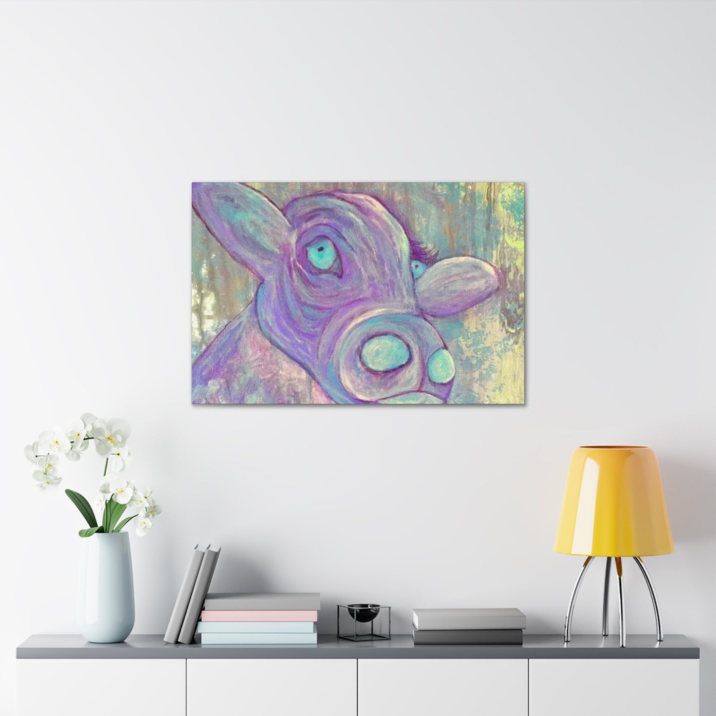 Purple Cow Painting