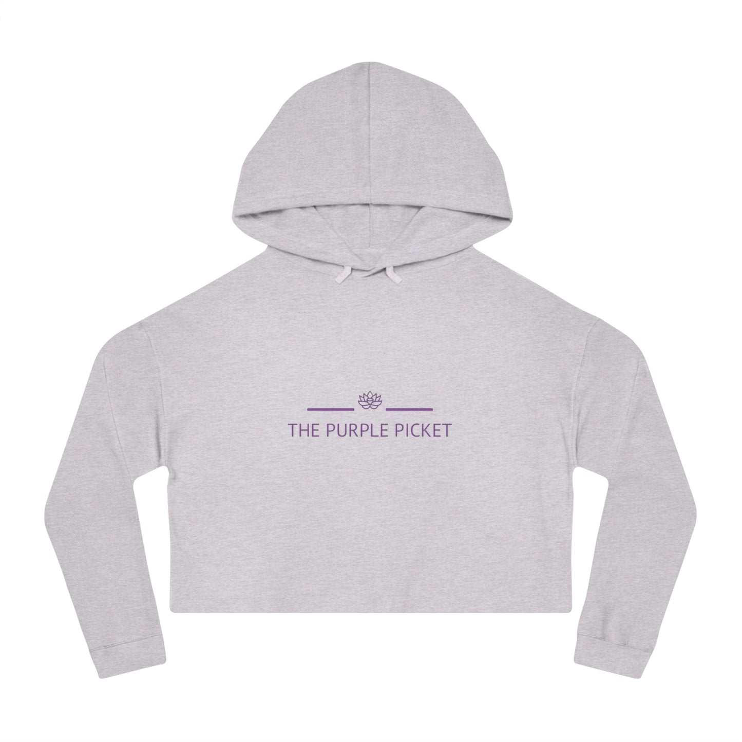 he Purple Picket Women’s Cropped Hooded Sweatshirt