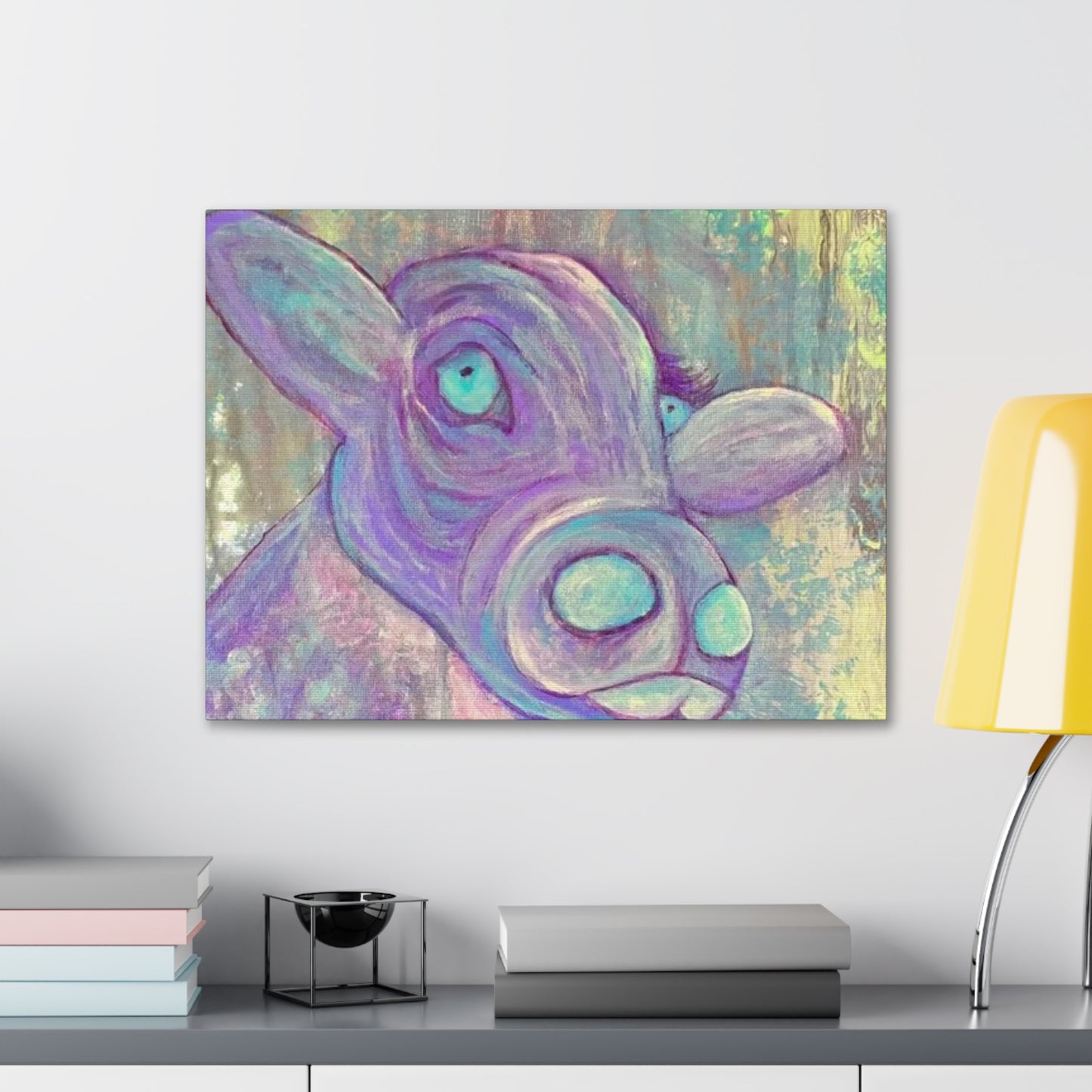 Purple Cow Painting