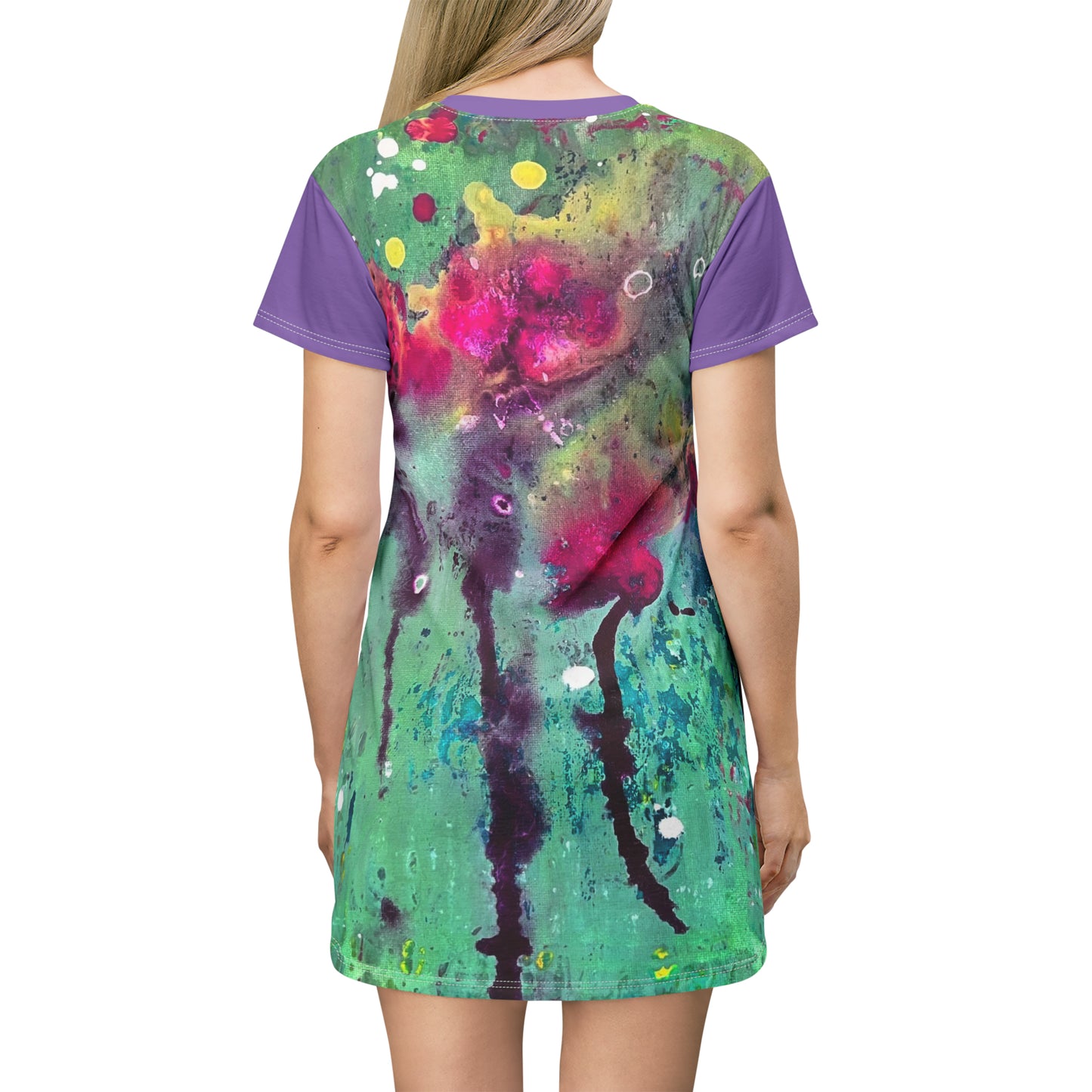 Dancing roses Logo T-Shirt Dress