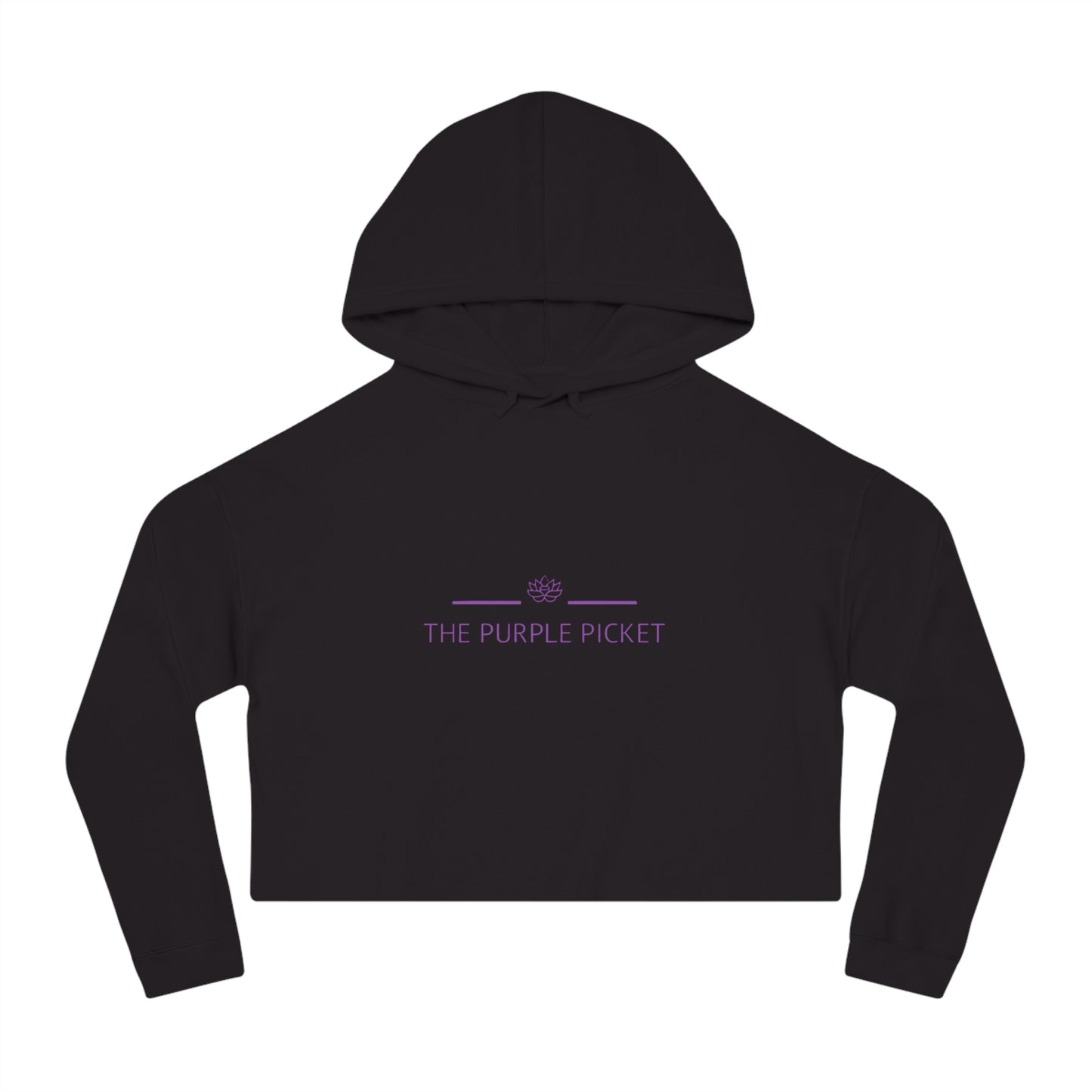 he Purple Picket Women’s Cropped Hooded Sweatshirt