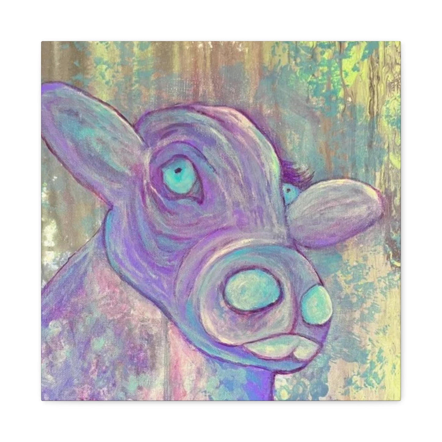 Purple Cow Painting