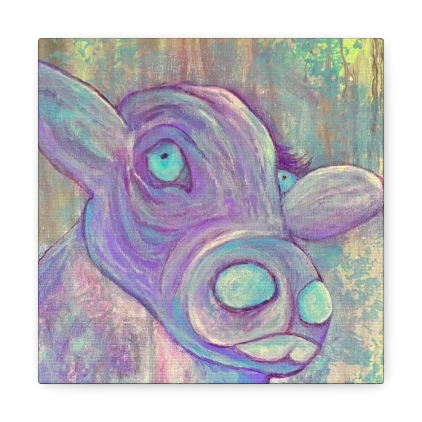 Purple Cow Painting