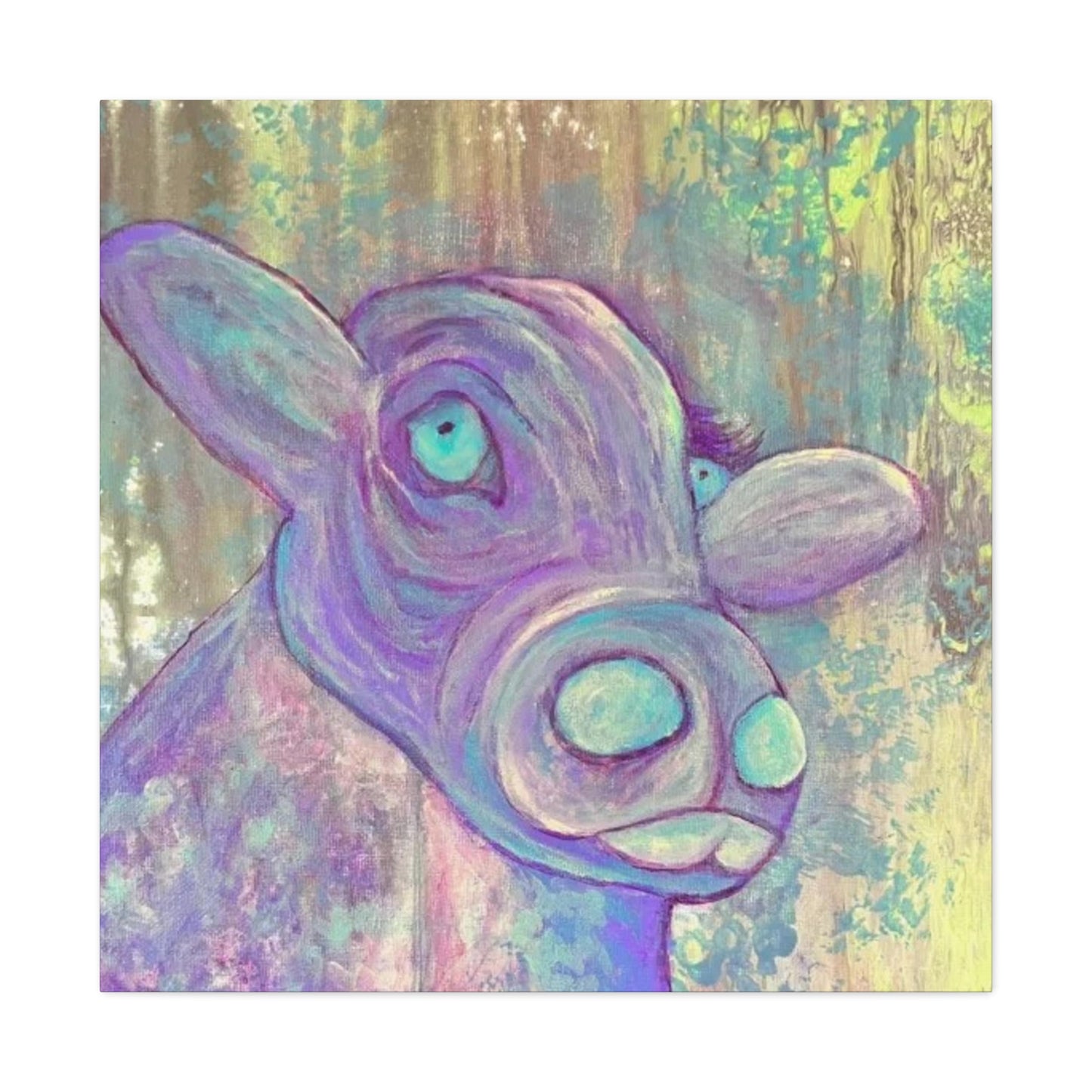 Purple Cow Painting